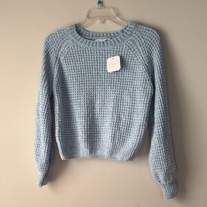 Altar'd State Sky Blue Crew Neck Sweater